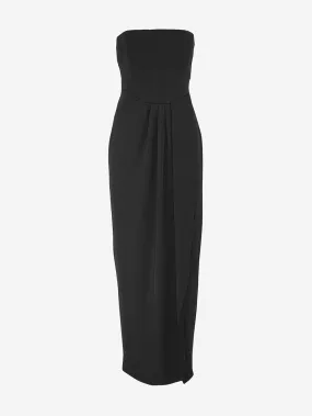 Simona Corsellini - Midi dress with bustier effect and side slit