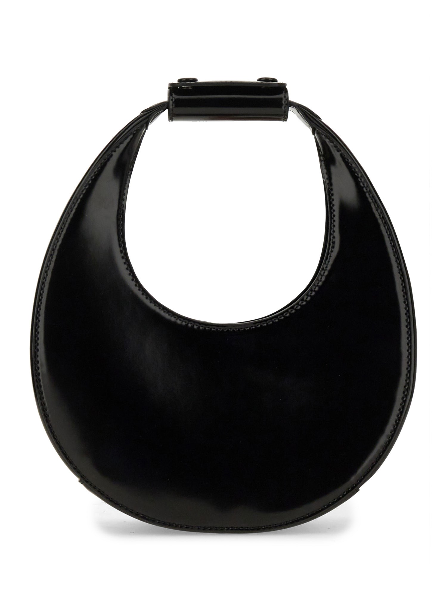 STAUD    MOON MINI LEATHER BAG WITH SHOULDER STRAP