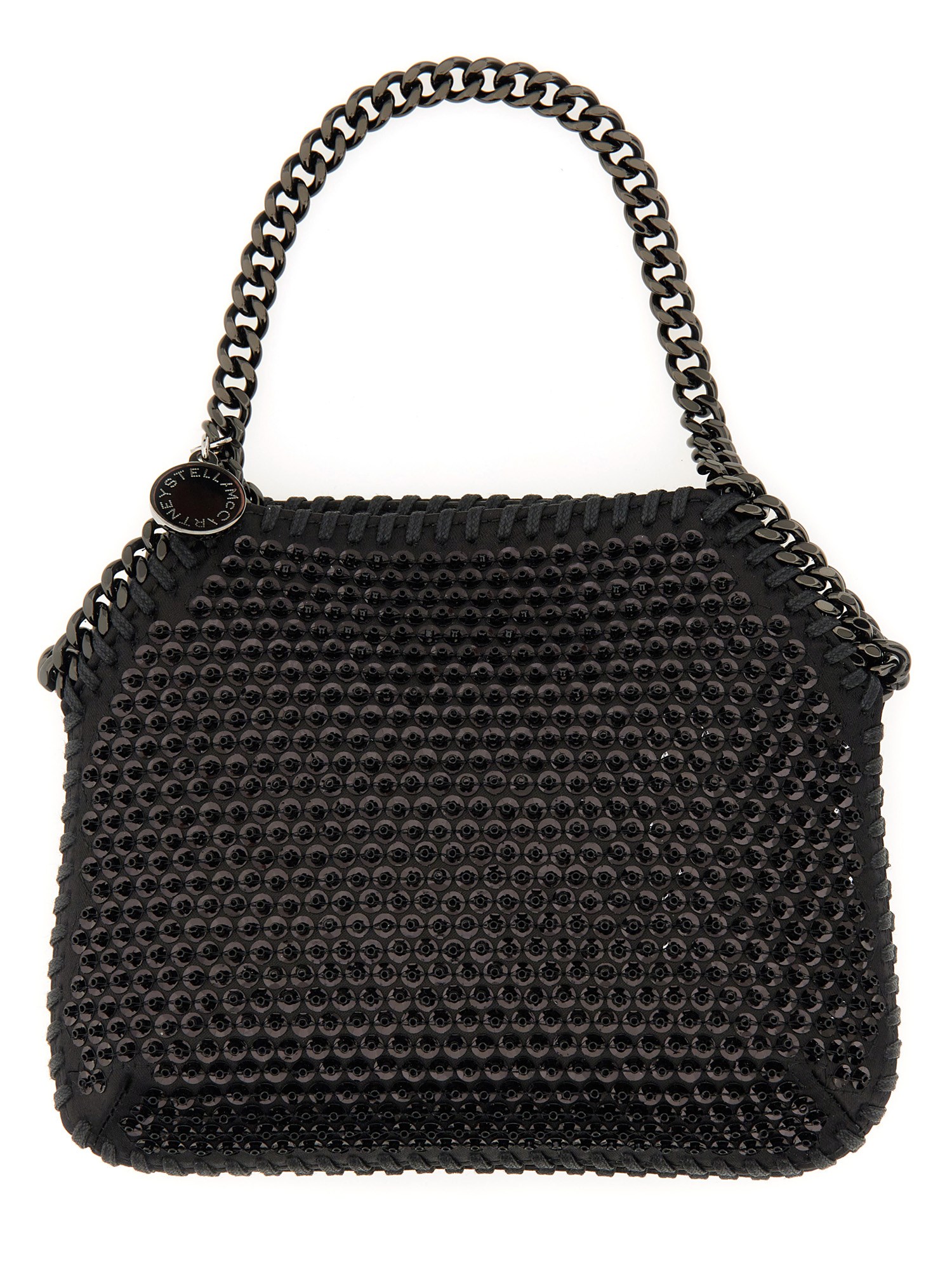 STELLA McCARTNEY    FALABELLA MINI BEADED AND SEQUINED ECO SHOULDER BAG