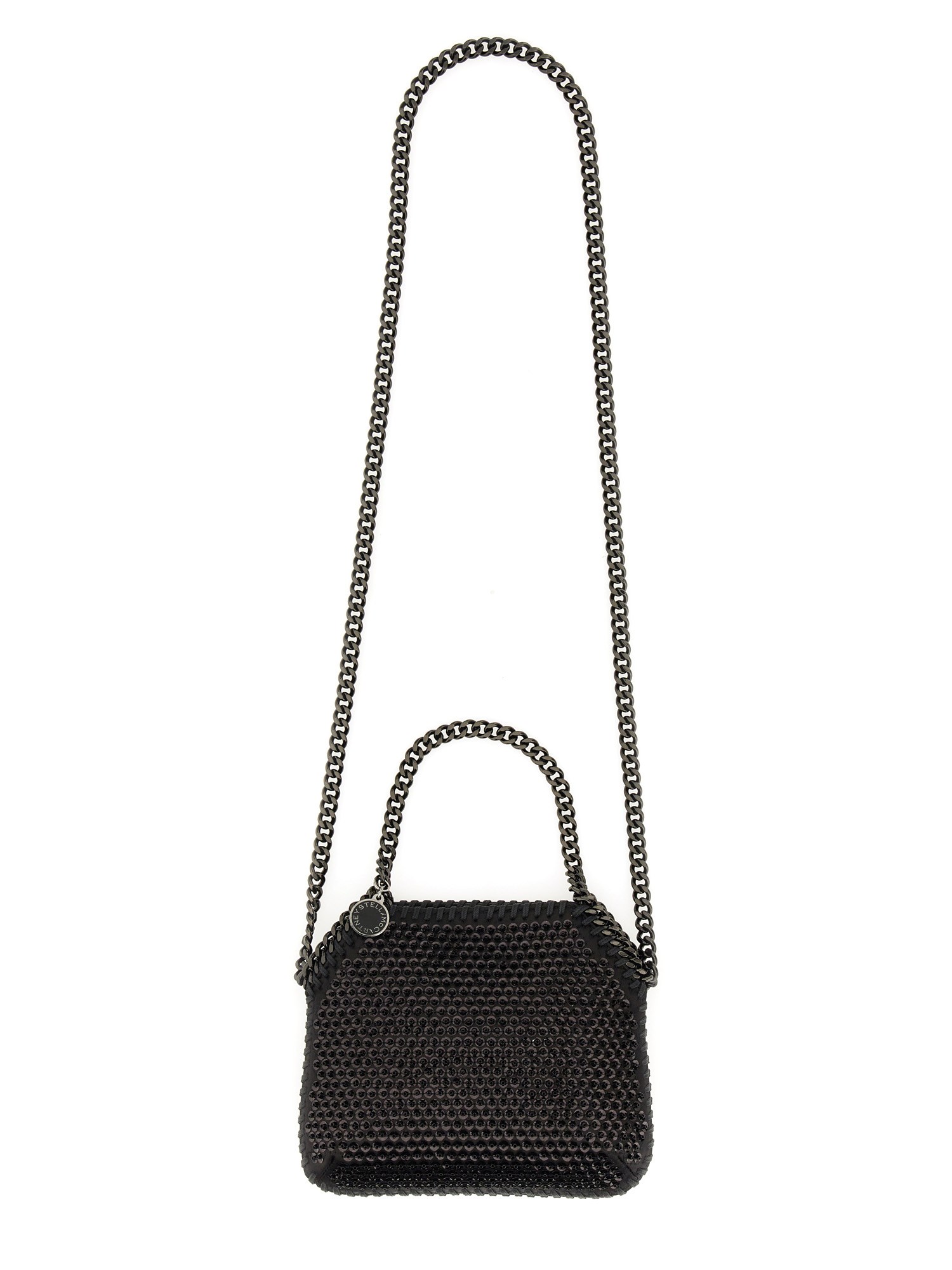 STELLA McCARTNEY    FALABELLA MINI BEADED AND SEQUINED ECO SHOULDER BAG