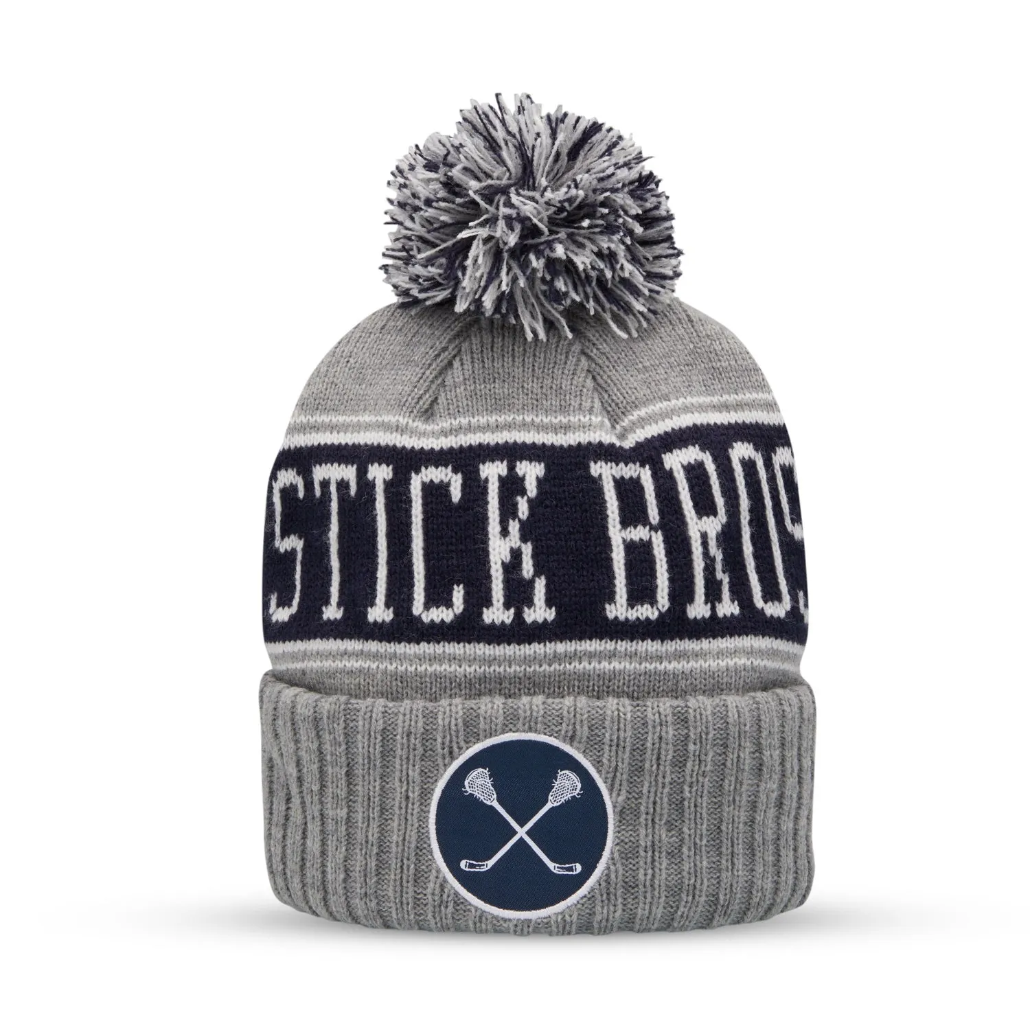 Stick Bros Grey and Navy Knit Hat - Results: Stick Bros Grey Knit Hat, Stick Bros Navy Knit Hat