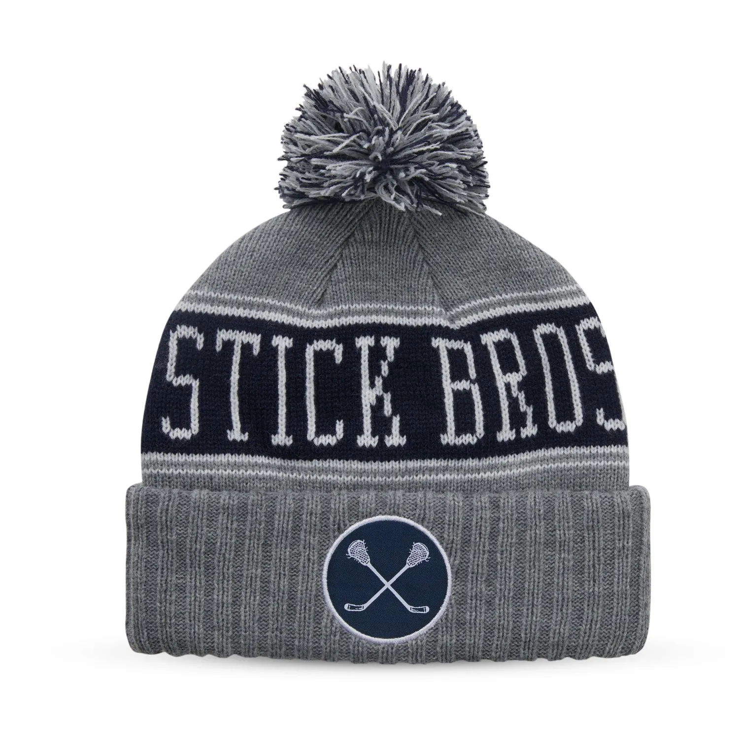 Stick Bros Grey and Navy Knit Hat - Results: Stick Bros Grey Knit Hat, Stick Bros Navy Knit Hat