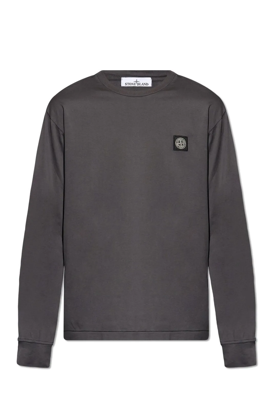 Stone Island Cotton Long Sleeve T-shirt with Logo