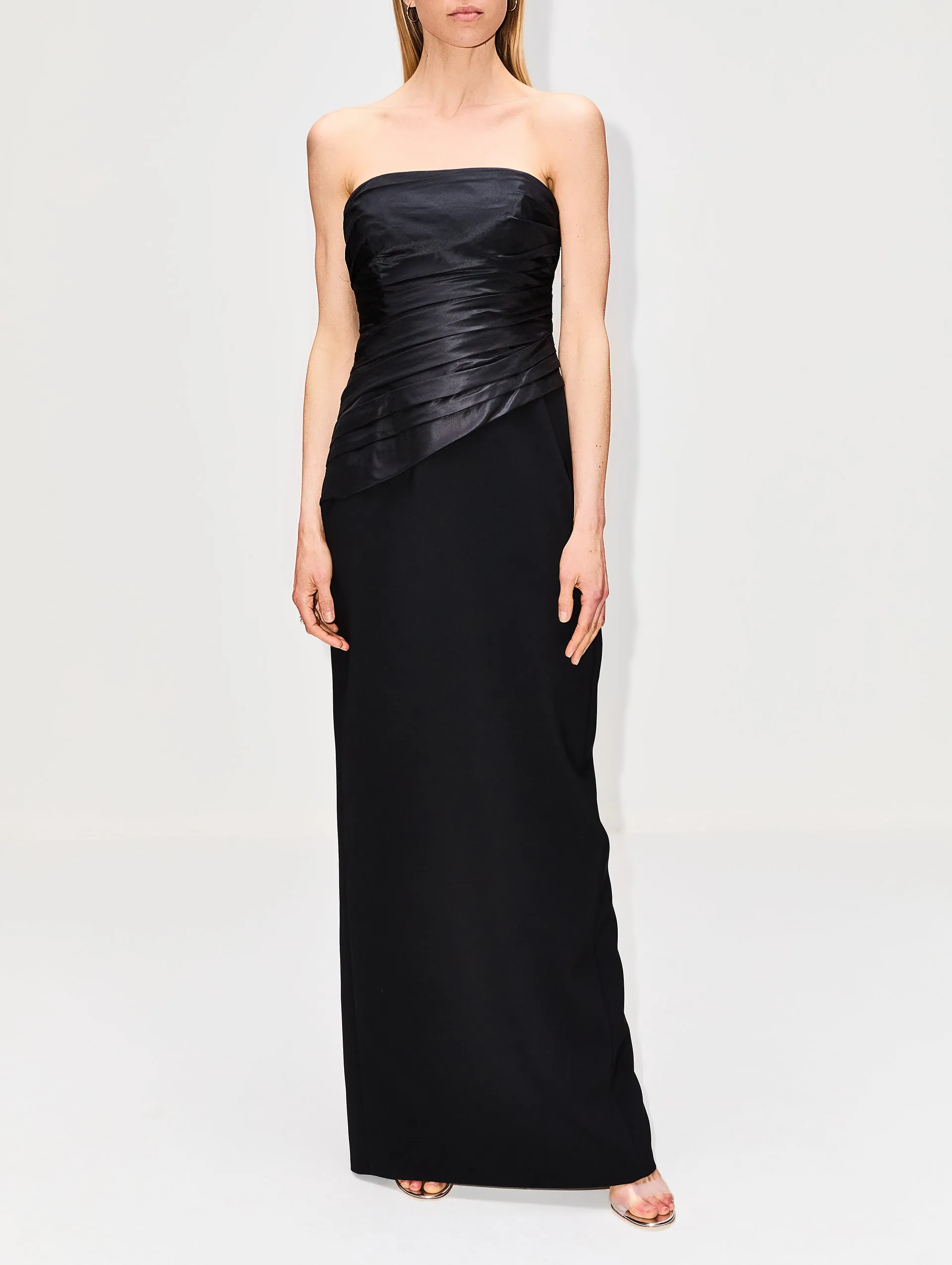 Strapless Ruched Gown