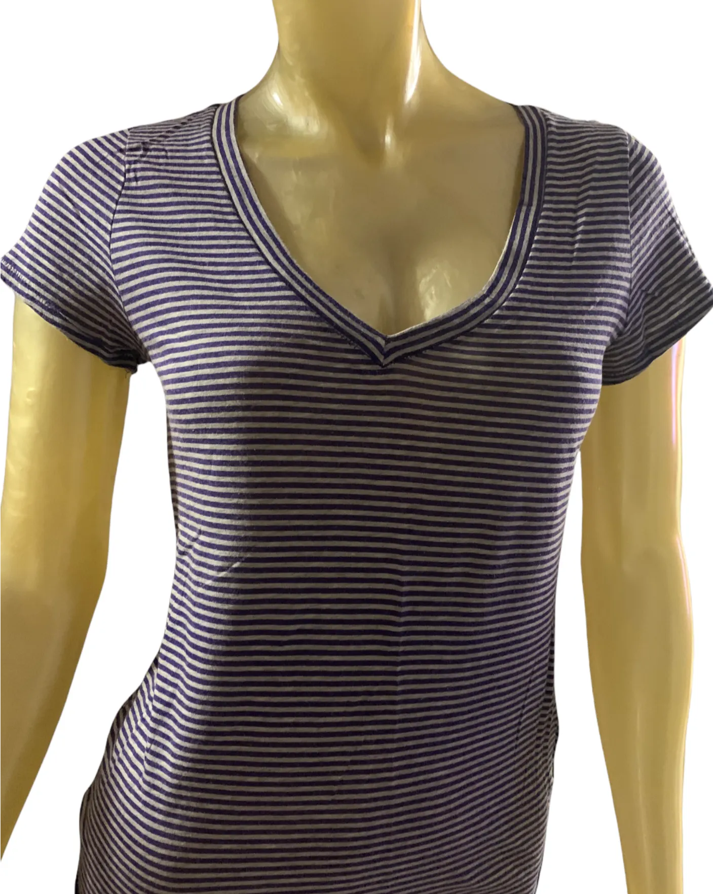 Striped V-Neck Tee