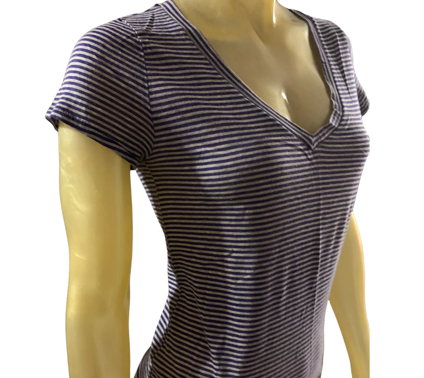 Striped V-Neck Tee