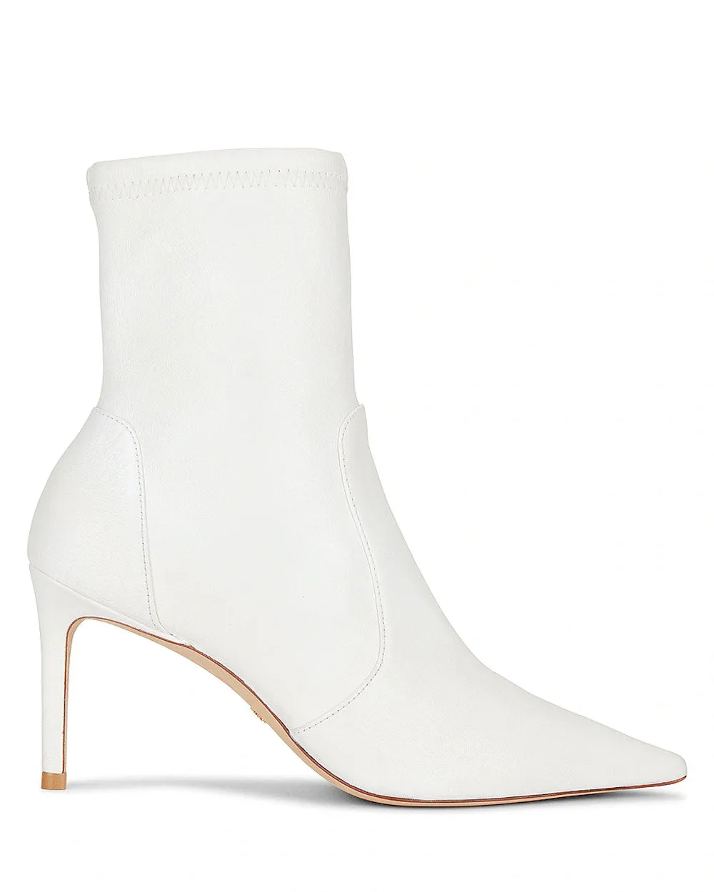 Stuart 85 White Stretch Bootie