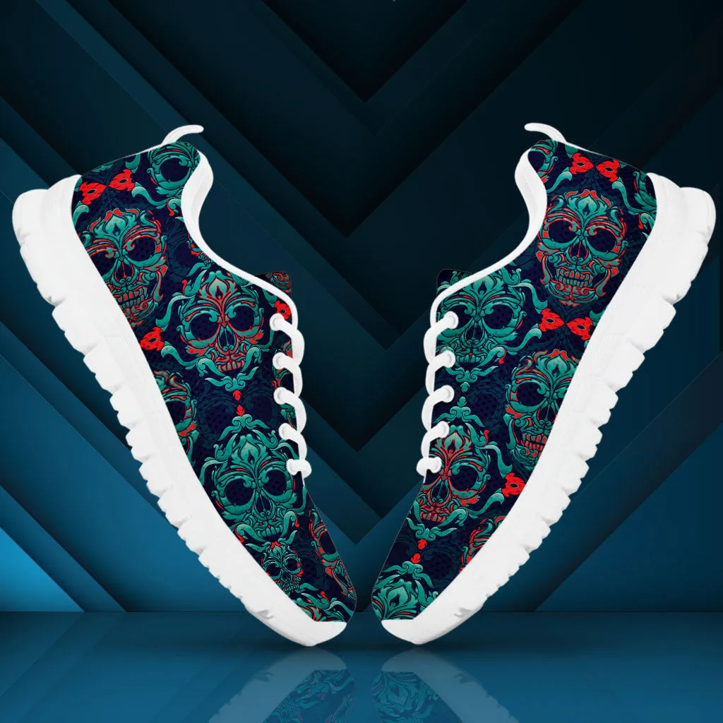 Sugar Skull Running Shoes White