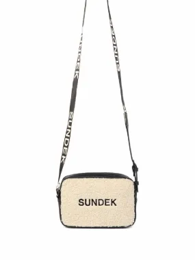 Sundek Tracolla Donna Bicolor Camera Bag Aw670abp0600 Panna