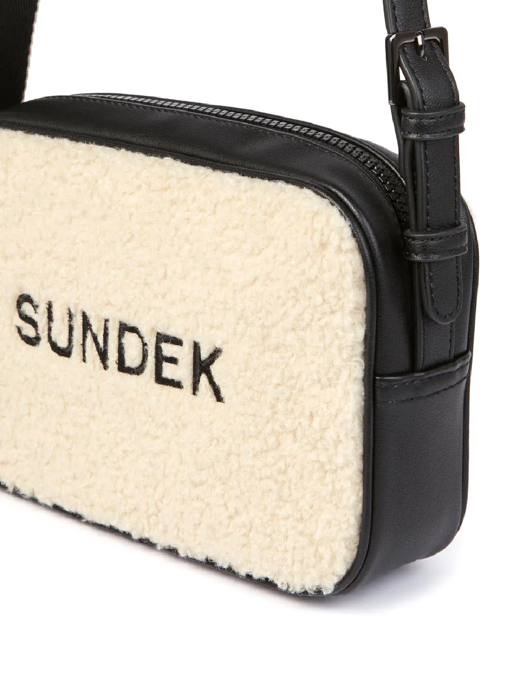 Sundek Tracolla Donna Bicolor Camera Bag Aw670abp0600 Panna