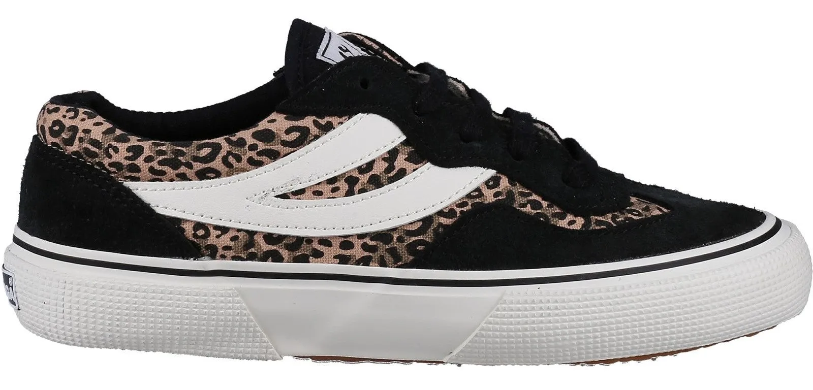 Superga Women's Leopard Lace Up Trainer - Revolley 2941