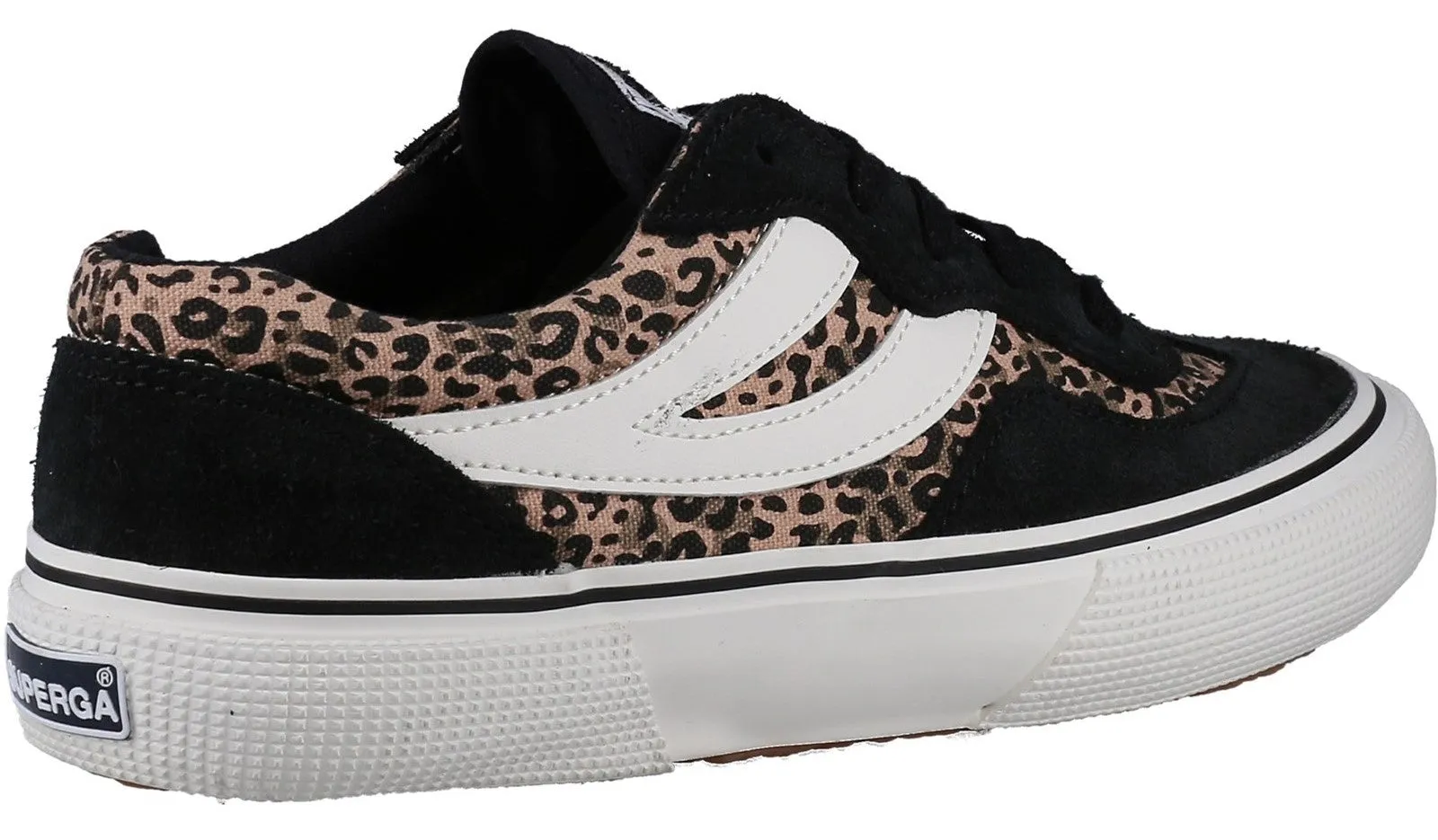 Superga Women's Leopard Lace Up Trainer - Revolley 2941