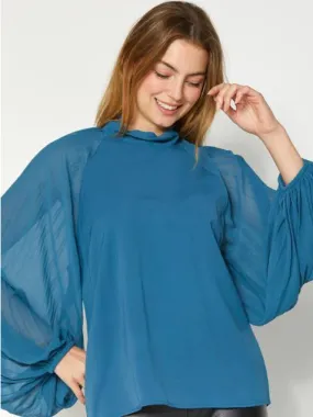 Sutton Royce Blouse - Turkish Blue