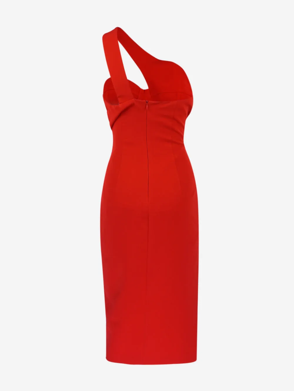 Tassos Mitropoulos - One-shoulder tube dress with bustier and side slit