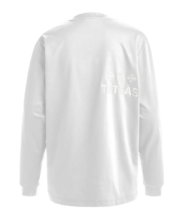 TATRAS | Plain Cotton Long Sleeve T-shirt with Logo