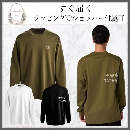 TATRAS Long Sleeve Plain T-shirt with Logo - Shop Now!