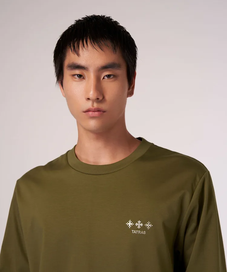 TATRAS Long Sleeve Plain T-shirt with Logo - Shop Now!