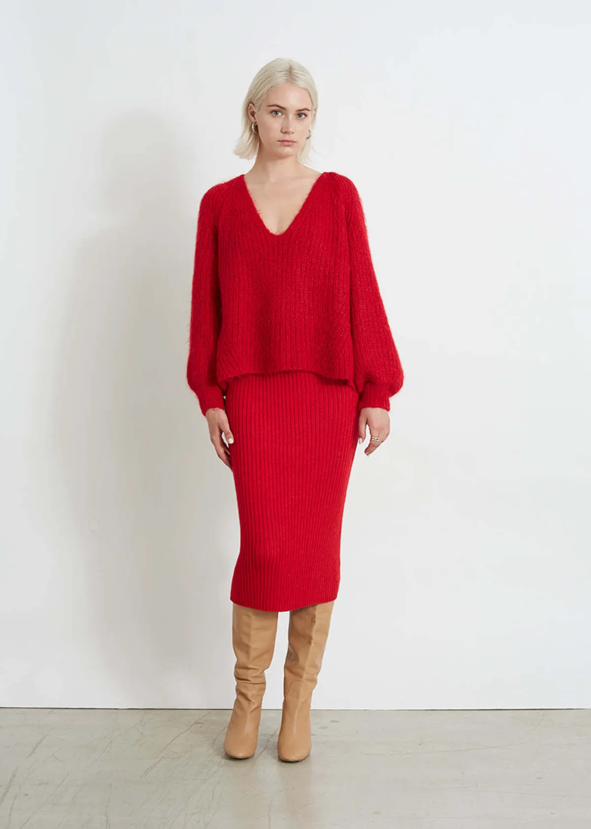 Tess Sweater - Rouge