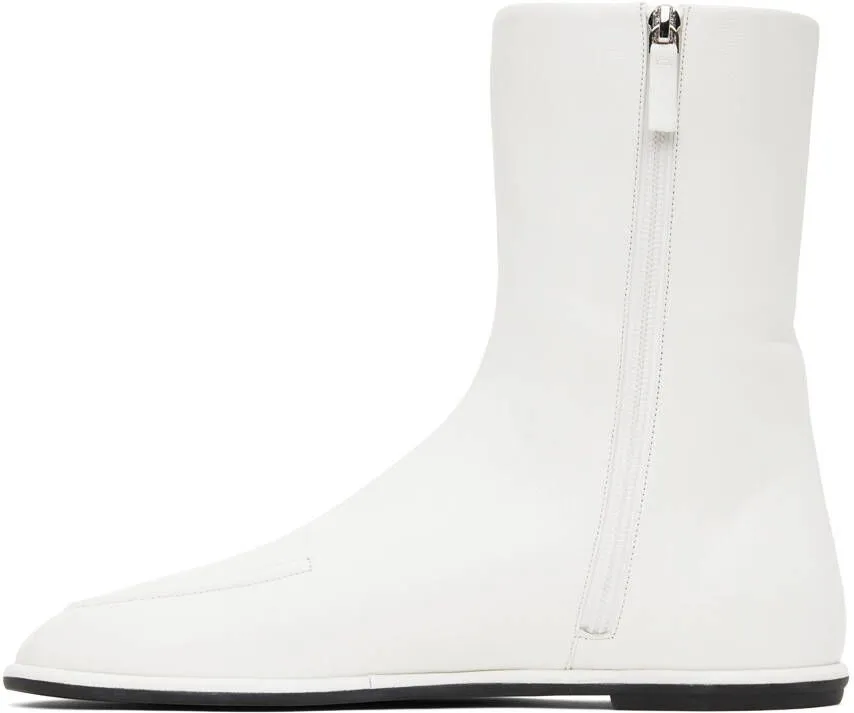 The Row White Canal Boots