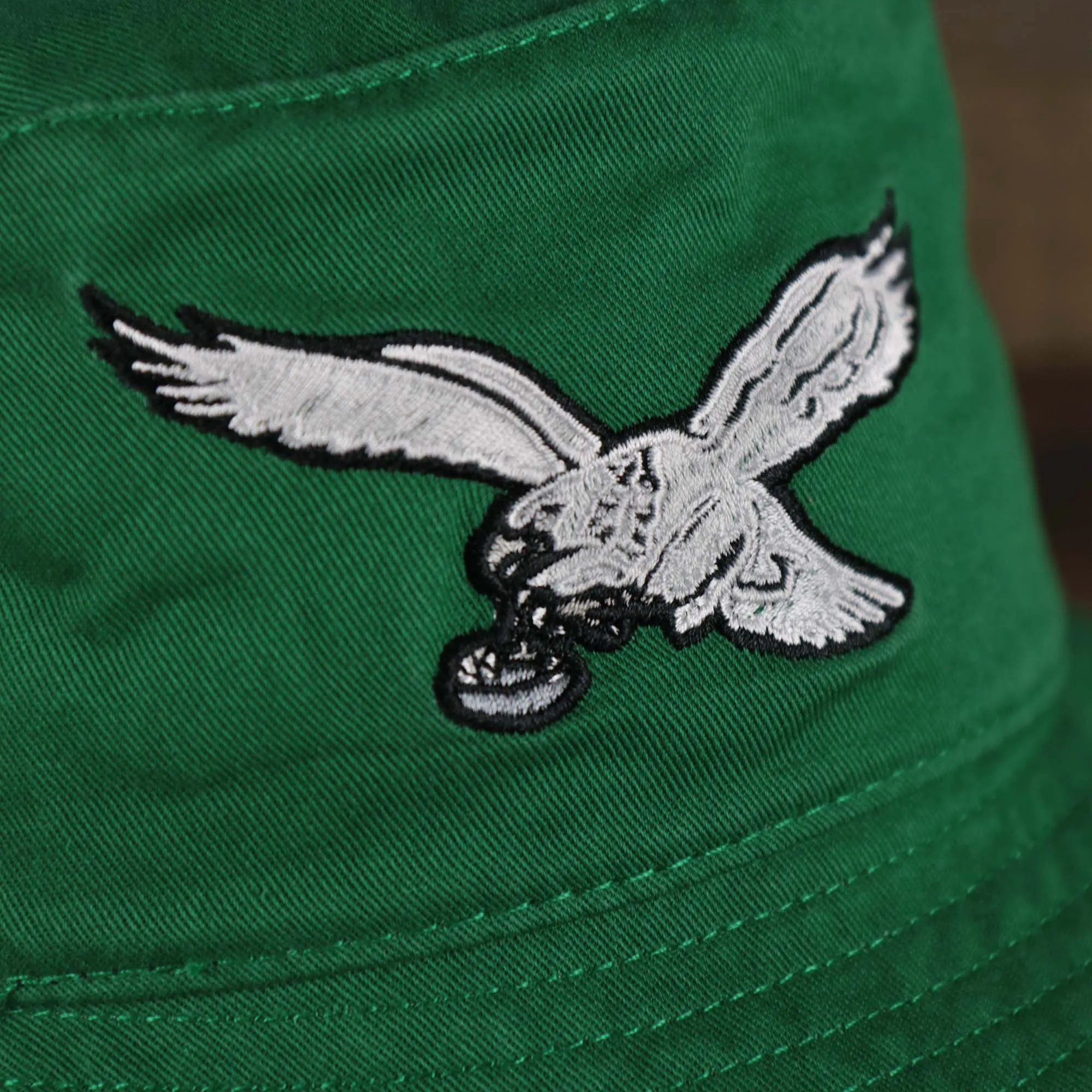 Throwback Philadelphia Eagles Vintage Bucket Hat | 47 Brand, Kelly Green