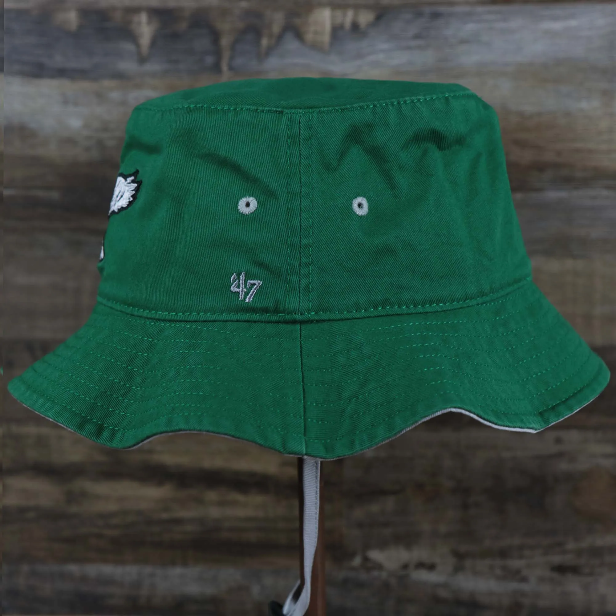 Throwback Philadelphia Eagles Vintage Bucket Hat | 47 Brand, Kelly Green