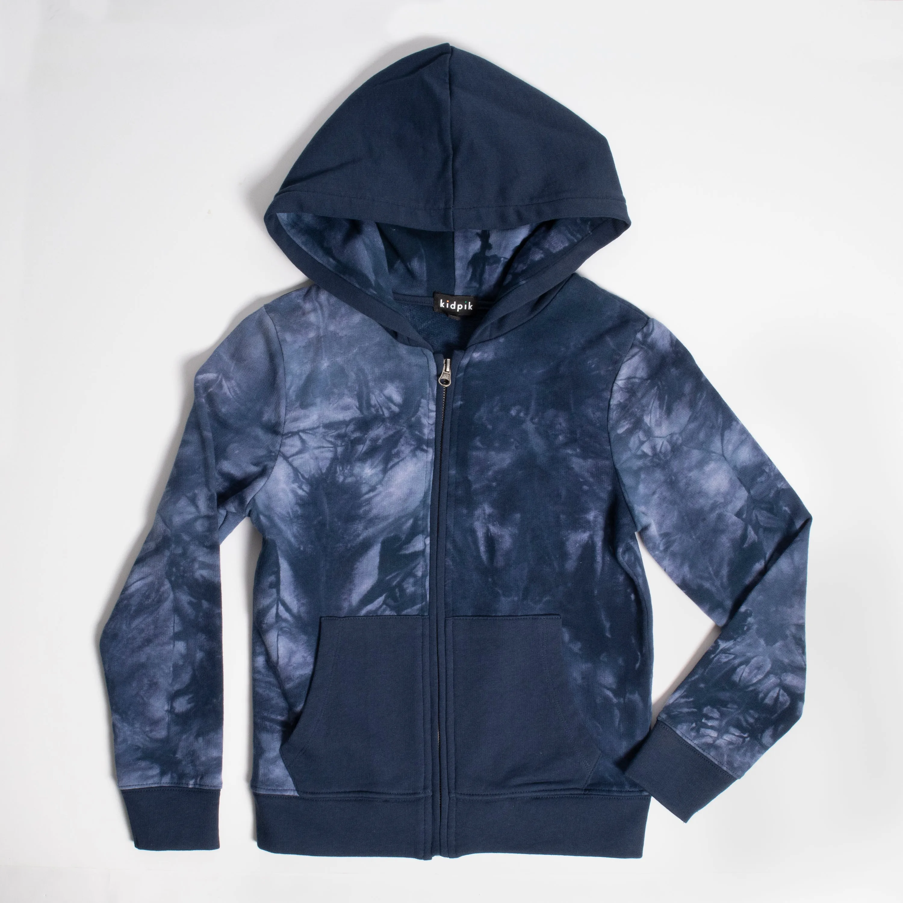 Tie Dye Zip Hoodie