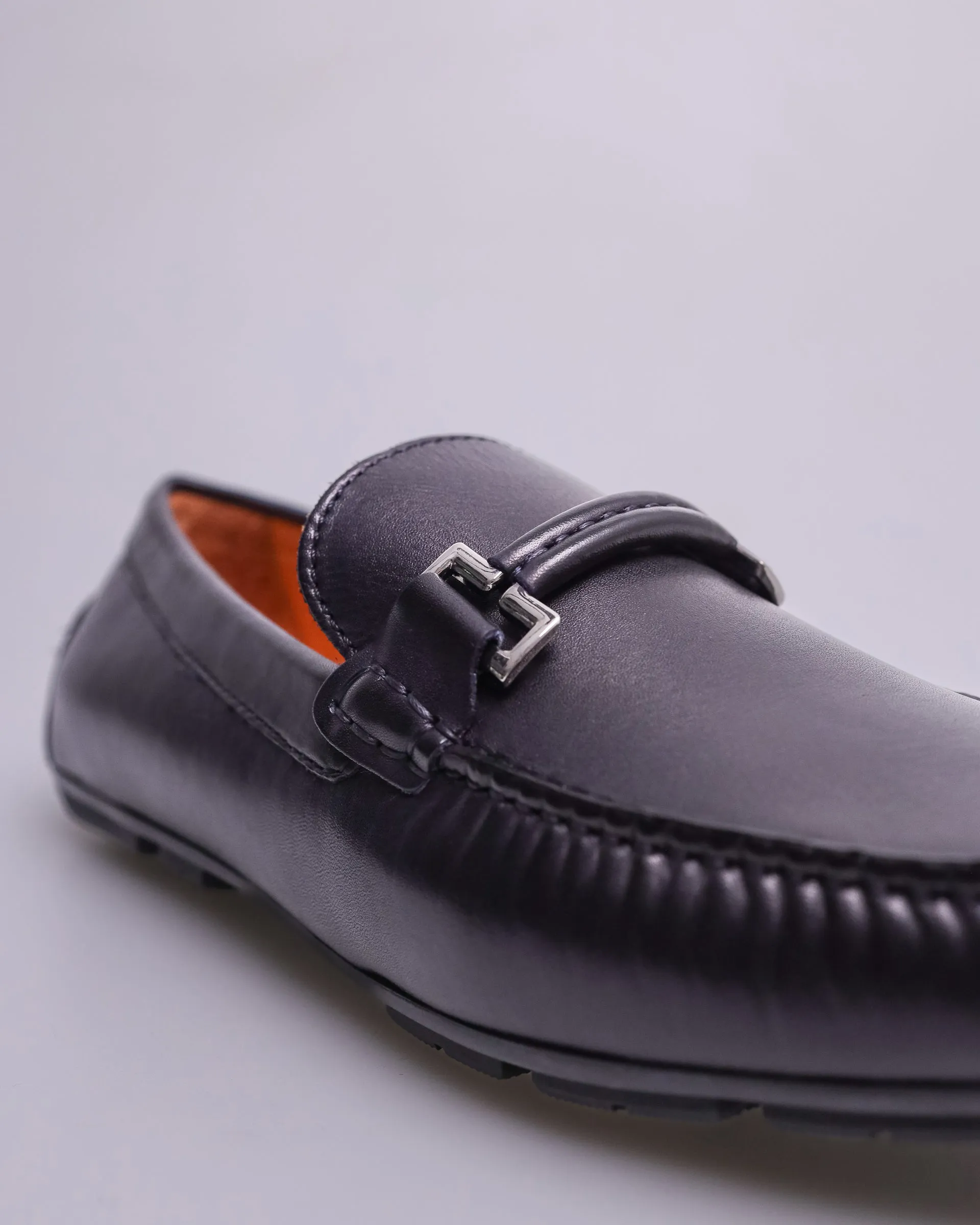 Tomaz C418B Men's Navy Buckle Moccasins