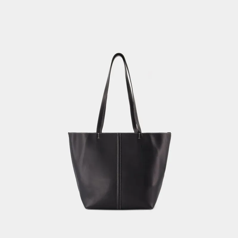 Tote Pm Shopper Bag - Vanessa Bruno - Leather - Black