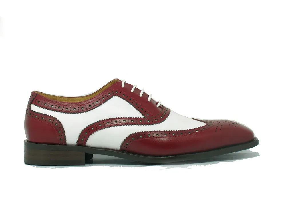 Two Tone Wingtip Oxford Shoes - Contrasting Colors