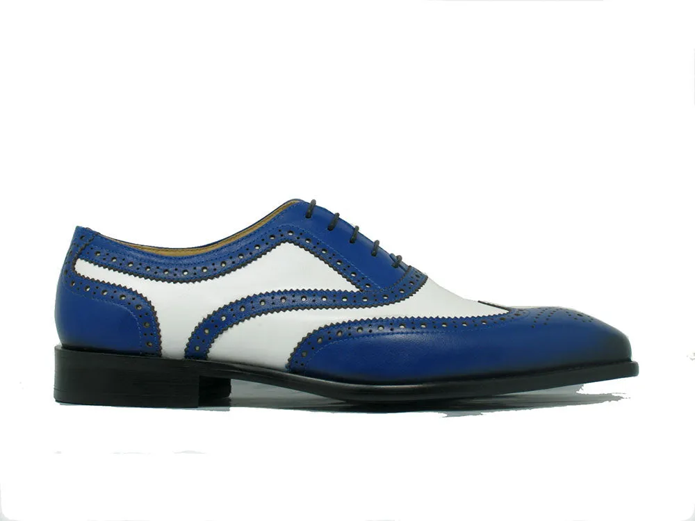 Two Tone Wingtip Oxford Shoes - Contrasting Colors