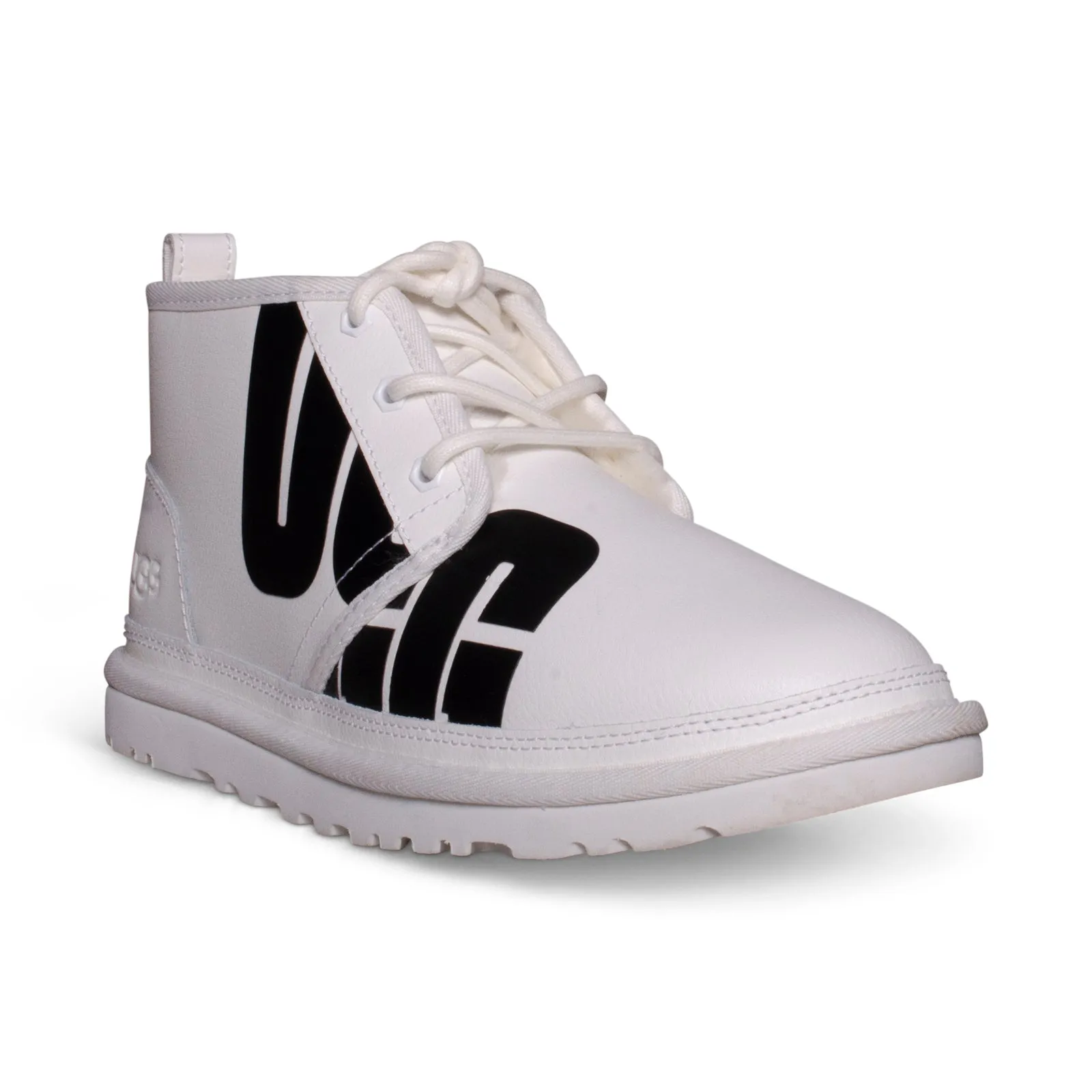 UGG Neumel White Leather Boots Women