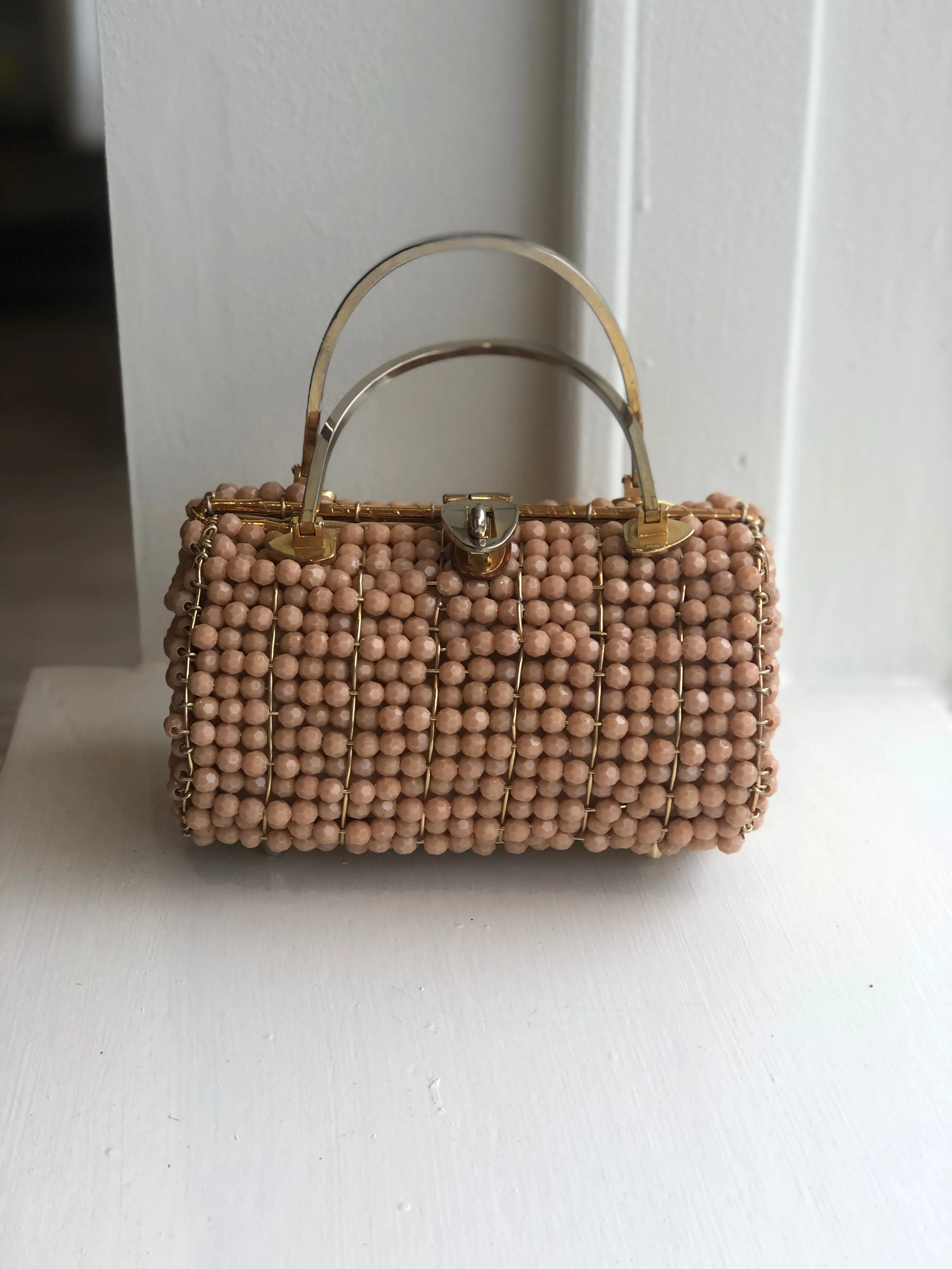 Vintage Jana bag with wicka weave.