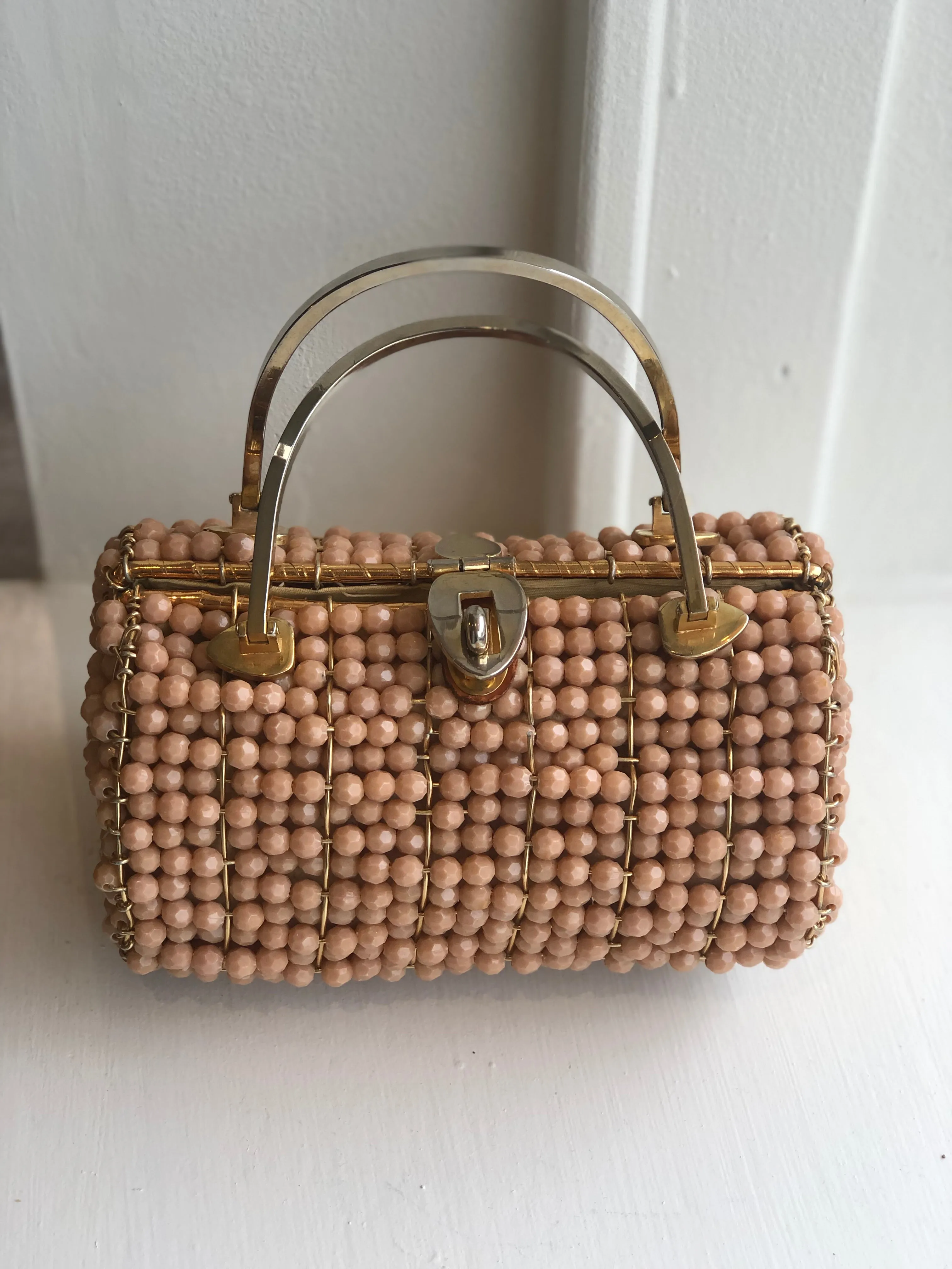 Vintage Jana bag with wicka weave.