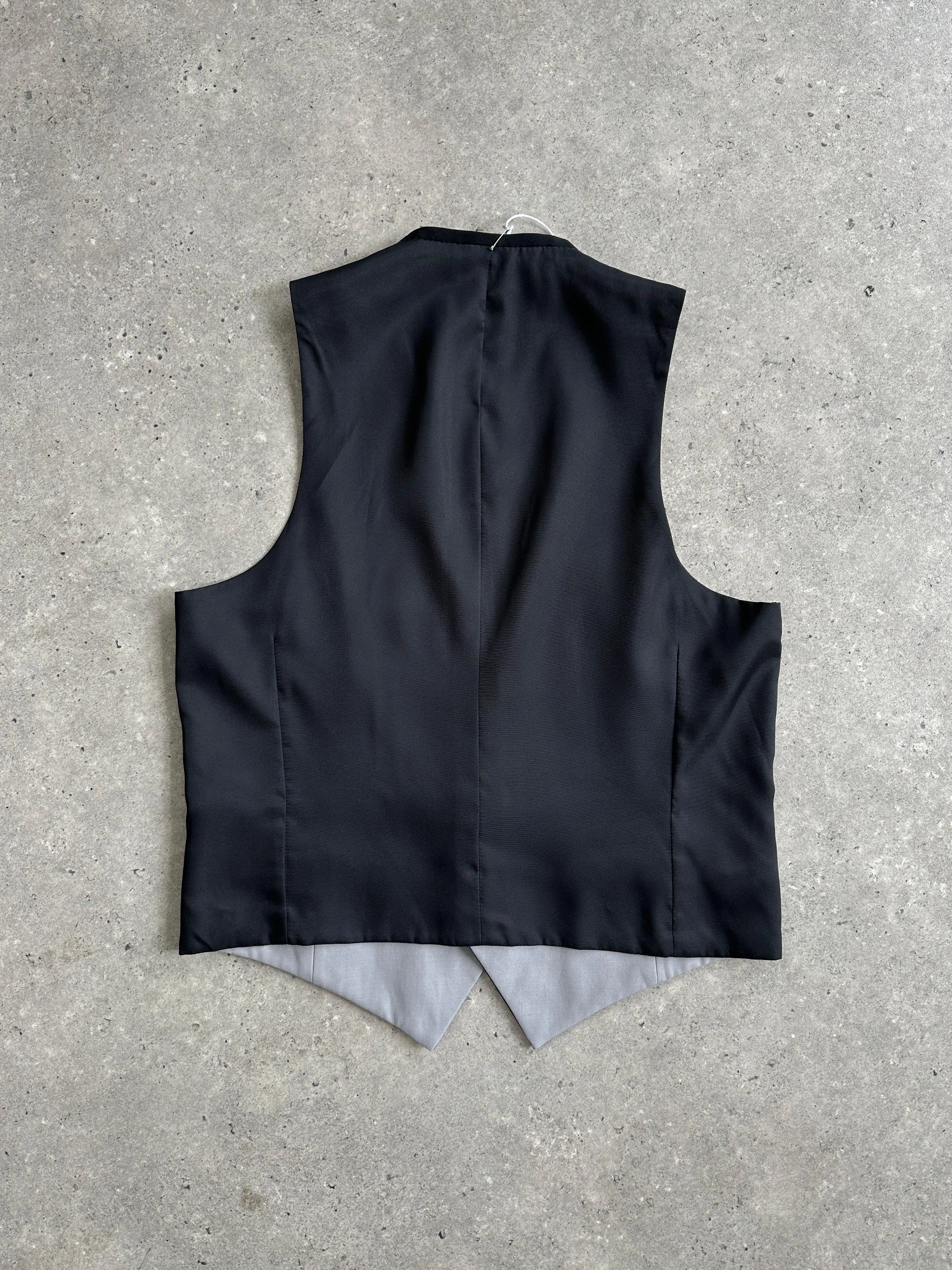 Vintage Reversible Pure Wool Tailored Waistcoat - L