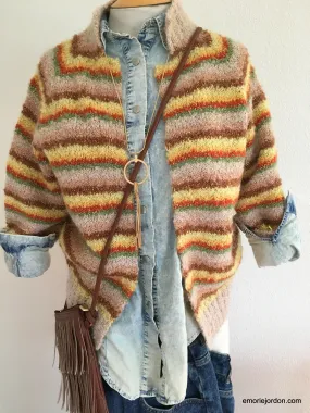 Vintage Striped Cardigan