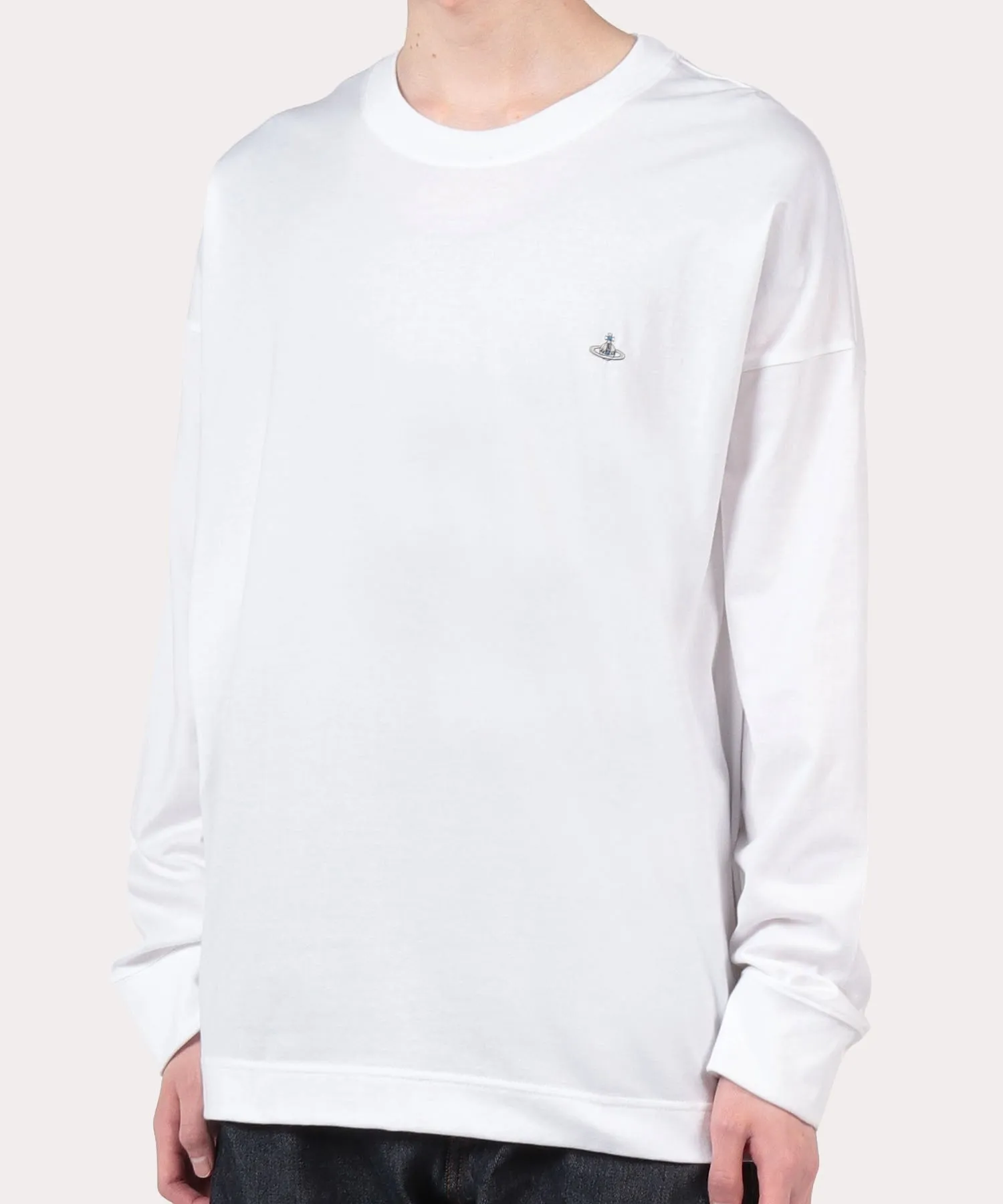 Vivienne Westwood Long Sleeves Cotton T-shirt Logo