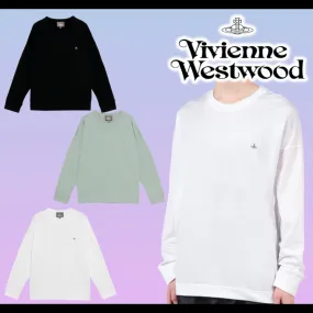 Vivienne Westwood Long Sleeves Cotton T-shirt Logo