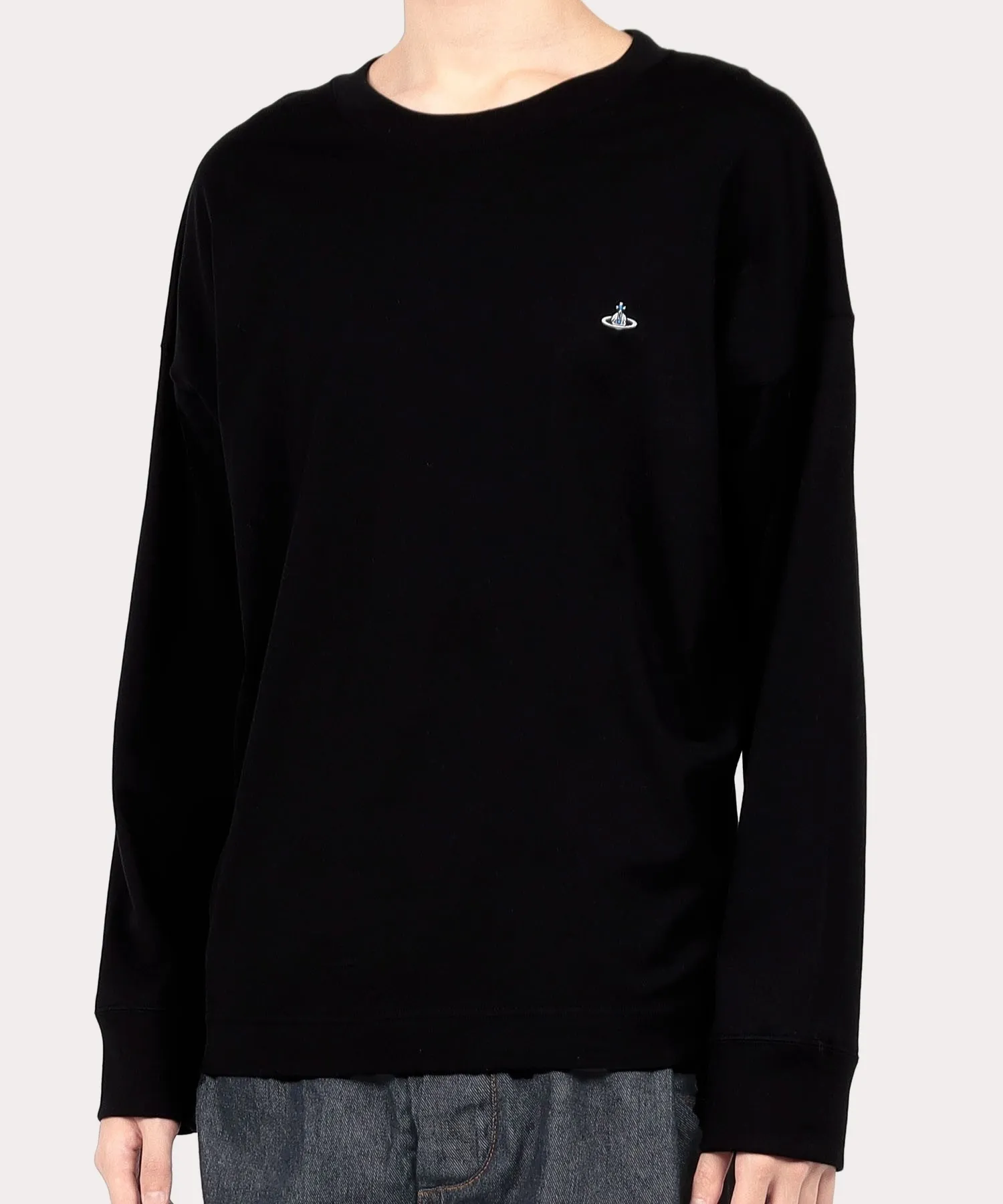 Vivienne Westwood Long Sleeves Cotton T-shirt Logo