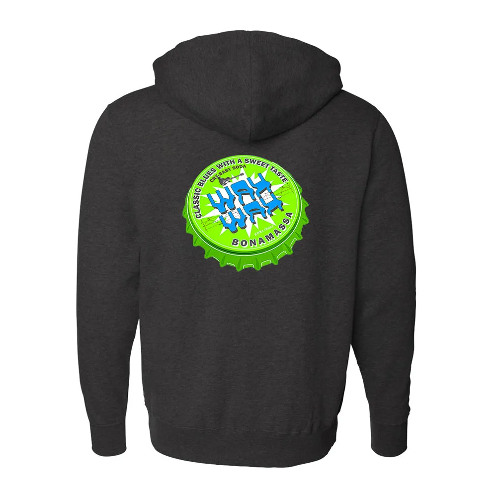 Wah Wah Bottle Cap Zip-Up Hoodie (Unisex)