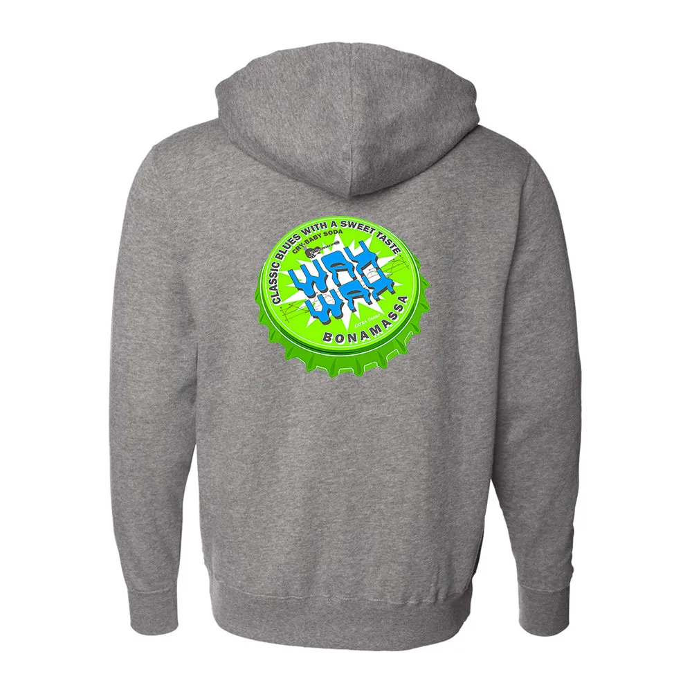 Wah Wah Bottle Cap Zip-Up Hoodie (Unisex)