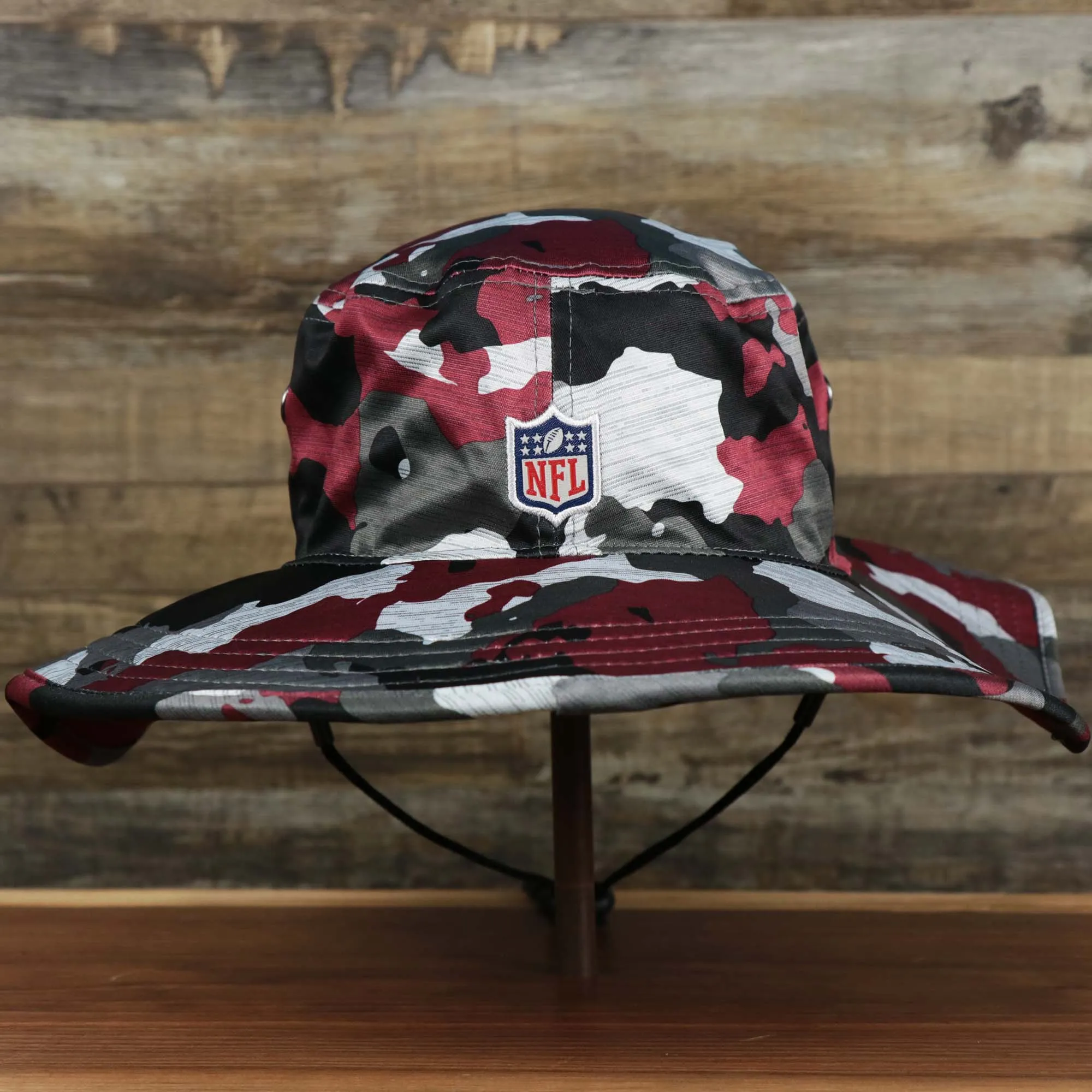 Washington Commanders Summer Training Camp 2022 Camo Bucket Hat | Burgundy