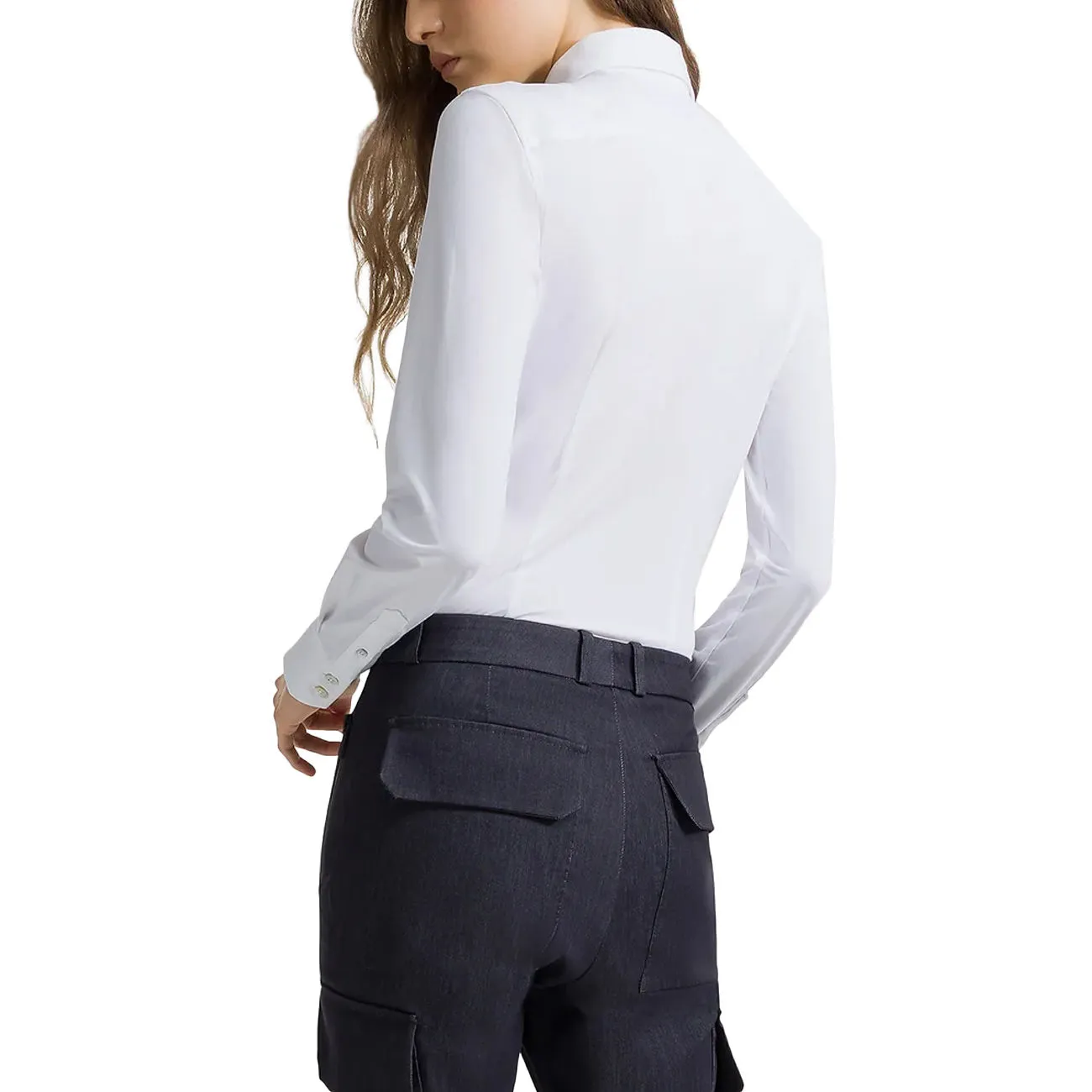 White Oxford Slim Fit Women's Shirt