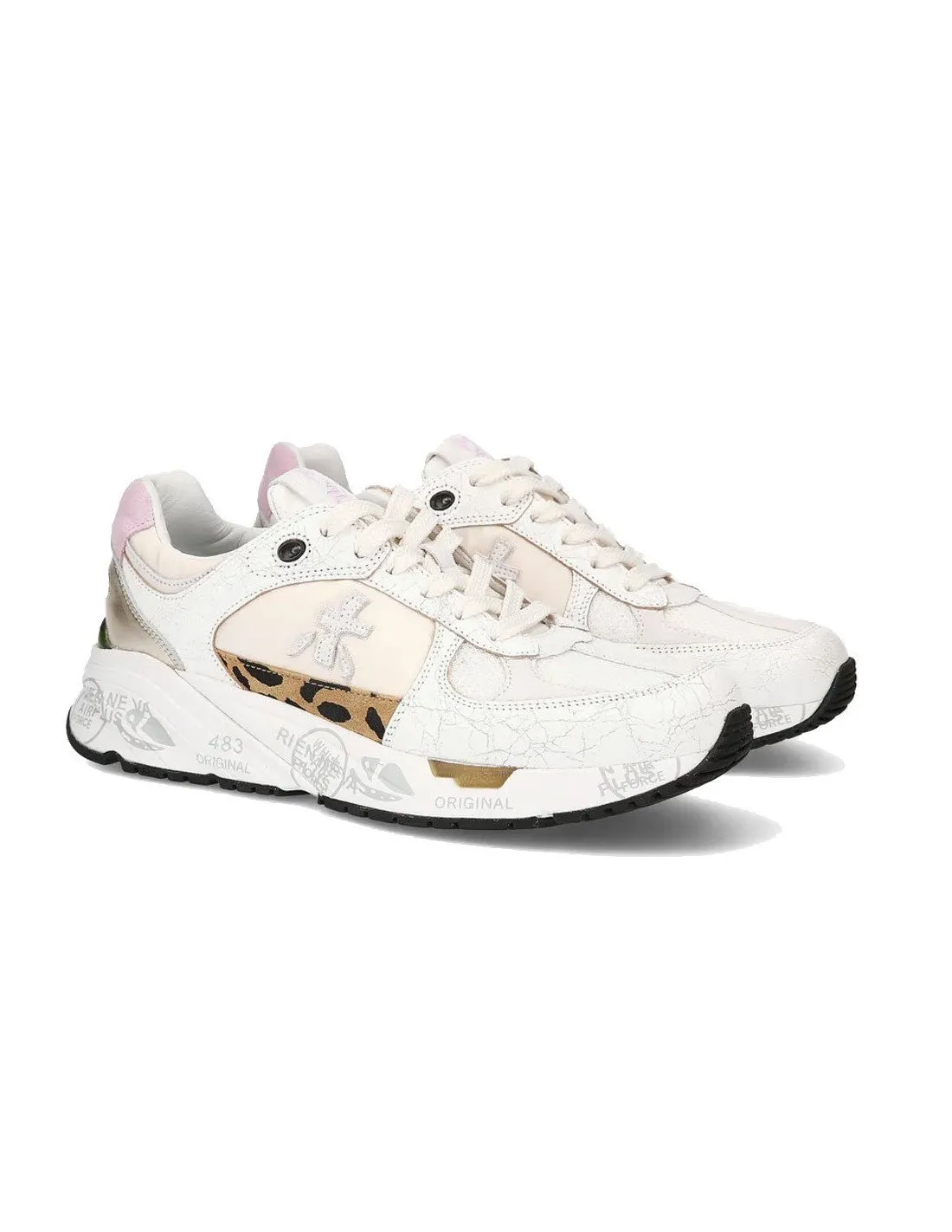 White women's Premiata Mased 6680 sneakers