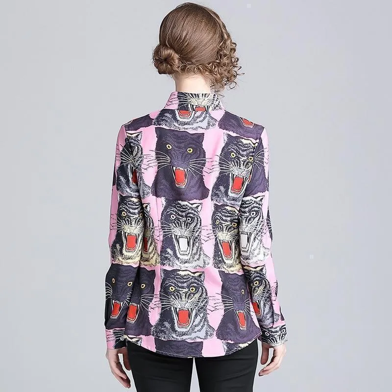 Wild Silk Blouse - Vibrant & Trendy