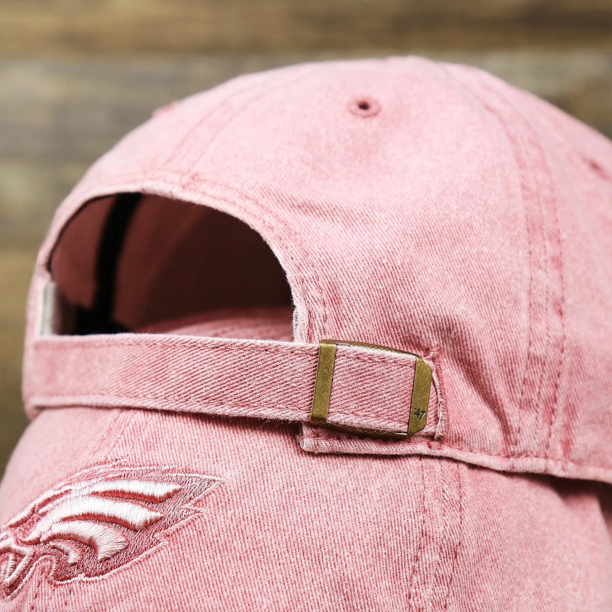 Women's Philadelphia Phillies Tonal Gray Bottom Dad Hat | Misty Pink Tonal Dad Hat - Buy now!