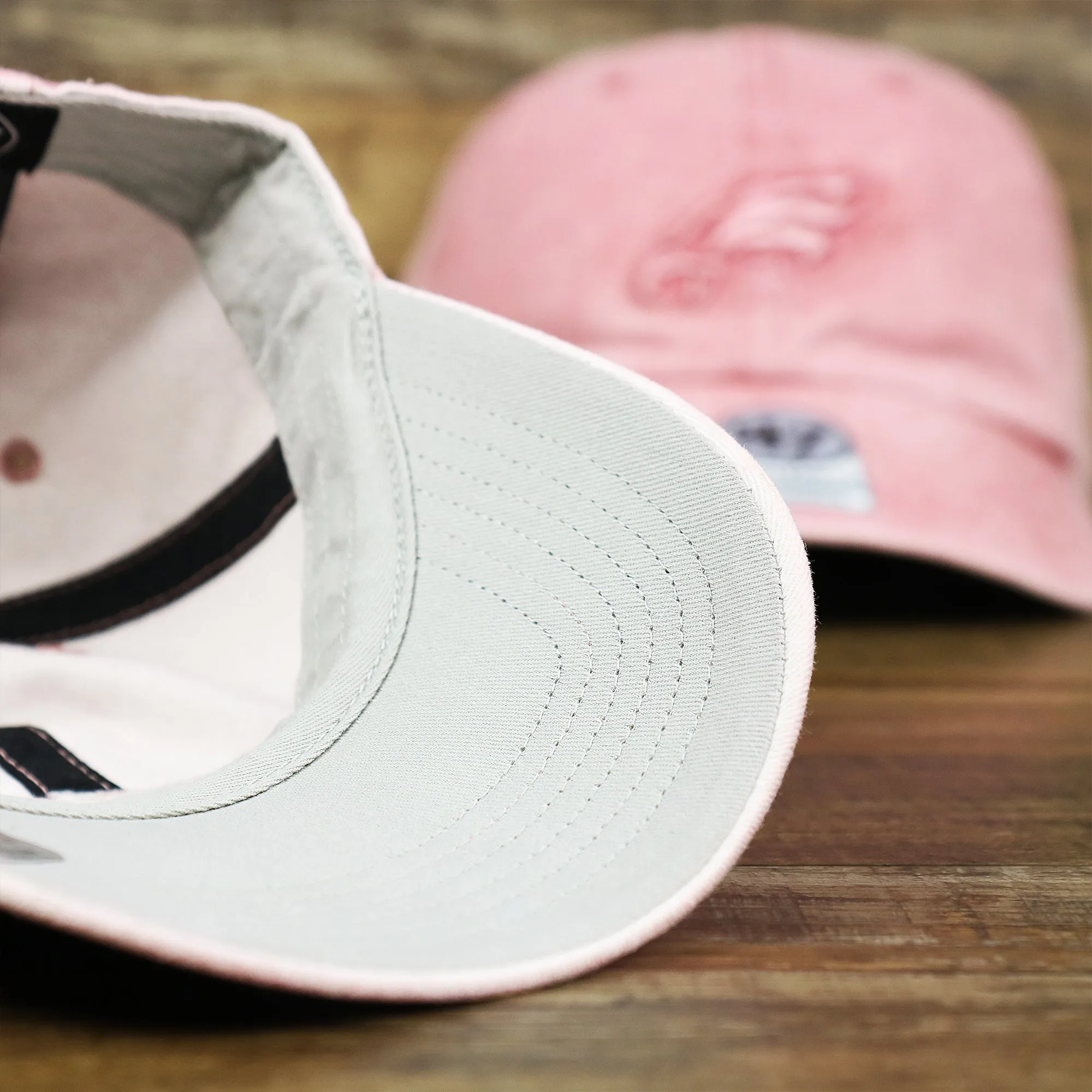 Women's Philadelphia Phillies Tonal Gray Bottom Dad Hat | Misty Pink Tonal Dad Hat - Buy now!