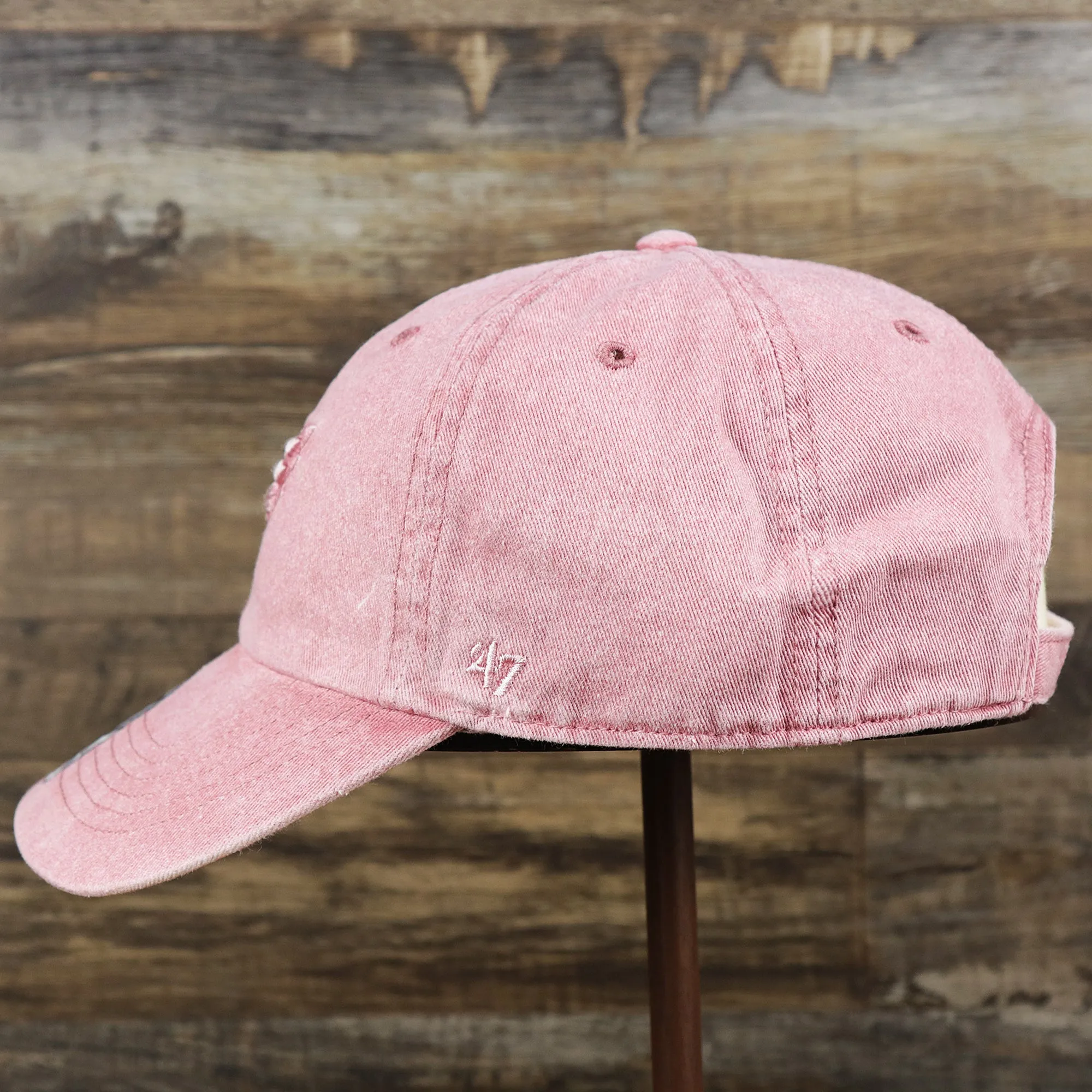 Women's Philadelphia Phillies Tonal Gray Bottom Dad Hat | Misty Pink Tonal Dad Hat - Buy now!