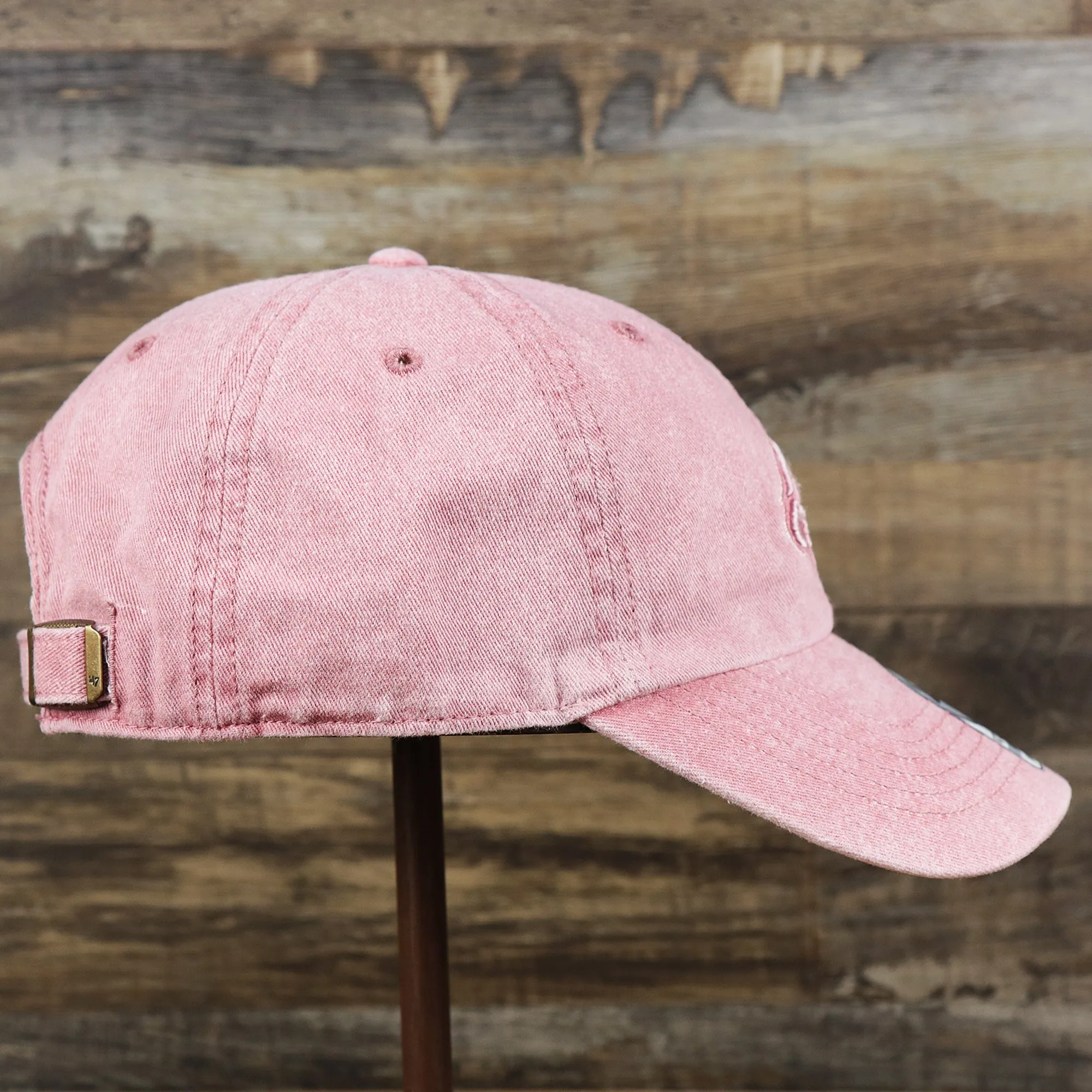 Women's Philadelphia Phillies Tonal Gray Bottom Dad Hat | Misty Pink Tonal Dad Hat - Buy now!