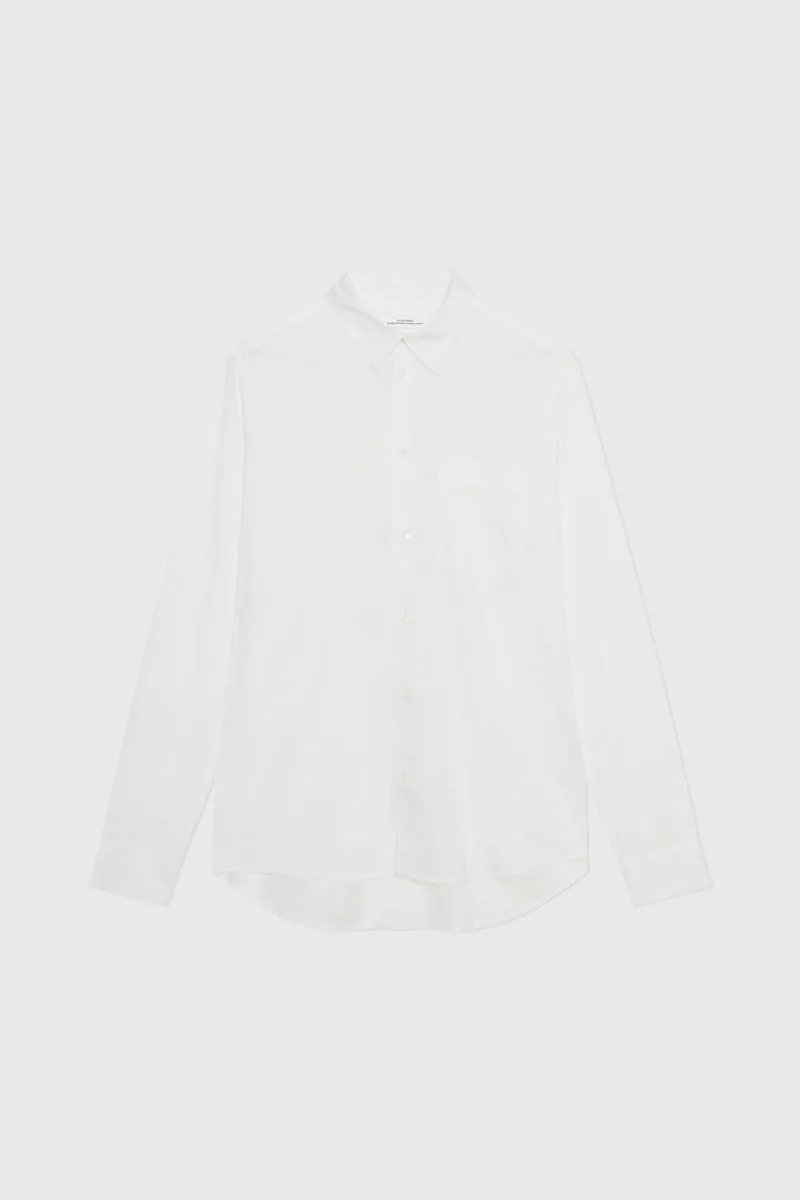 Wood Wood Timothy Poplin Shirt bright white