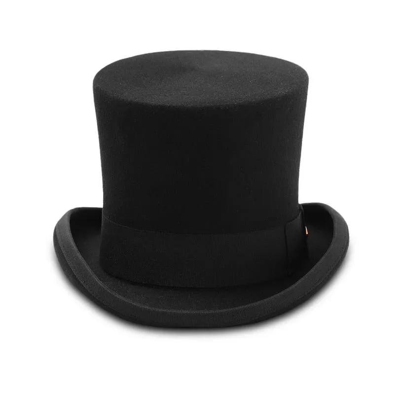 Wool Felt Top Hat Cylinder High Top Hat - Shop Now